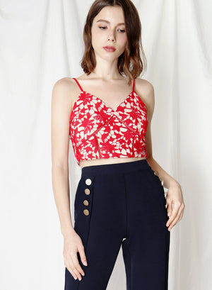Promise Crochet Lace Bustier (Poppy) - And Well Dressed