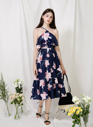 Archive: Wildflower Double Tiers Midi Dress (Floral)